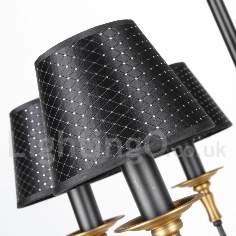 Kronleuchter im Retro-rustikalen 2-stufigen Kerzenstil mit 12 Lichtern