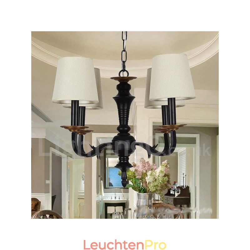 4 Light Retro Candle Style Chandelier