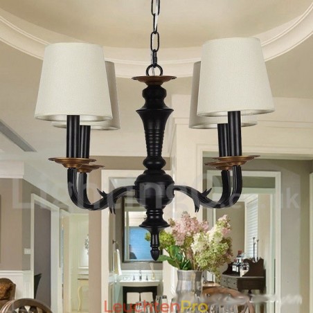 4 Light Retro Candle Style Chandelier 4 Light Retro Candle Style Chandelier