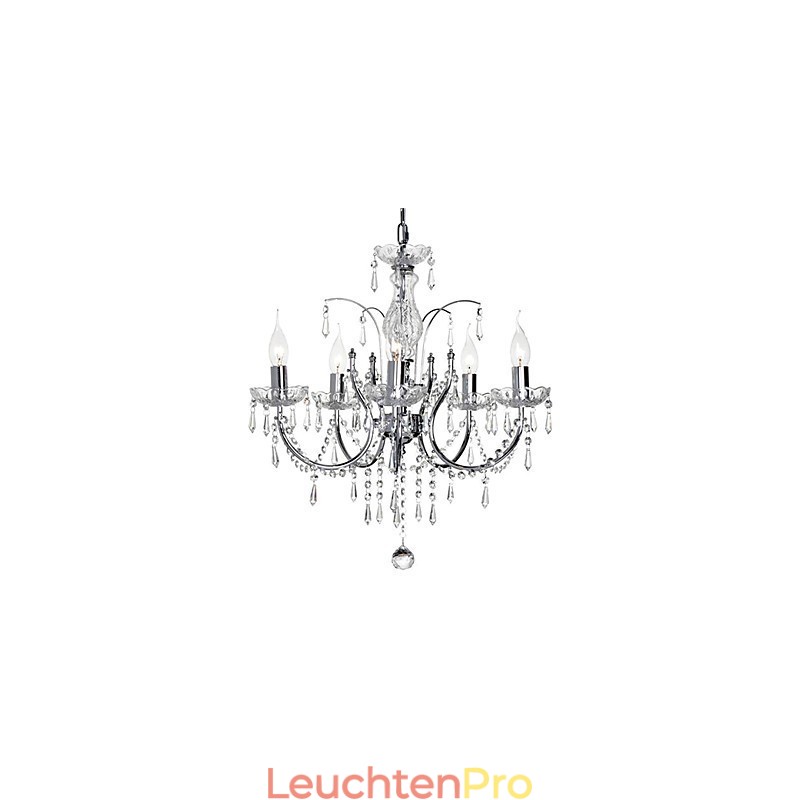 Eleganter Kristall-Kronleuchter mit 5 Lichtern