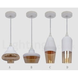 Europäische Retro Lounge Glas Pendelleuchte