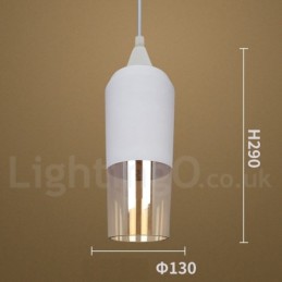 Europäische Retro Lounge Glas Pendelleuchte