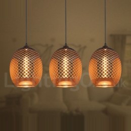 Rustikale Glas Pendelleuchte Europäische Cafe Pendelleuchte