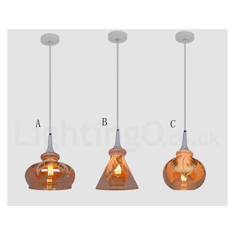 Europäische moderne zeitgenössische Lounge Glas Pendelleuchte
