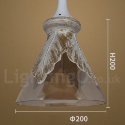 Europäische moderne zeitgenössische Lounge Glas Pendelleuchte
