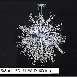 Feuerwerk Pendelleuchte Edelstahl Pusteblume