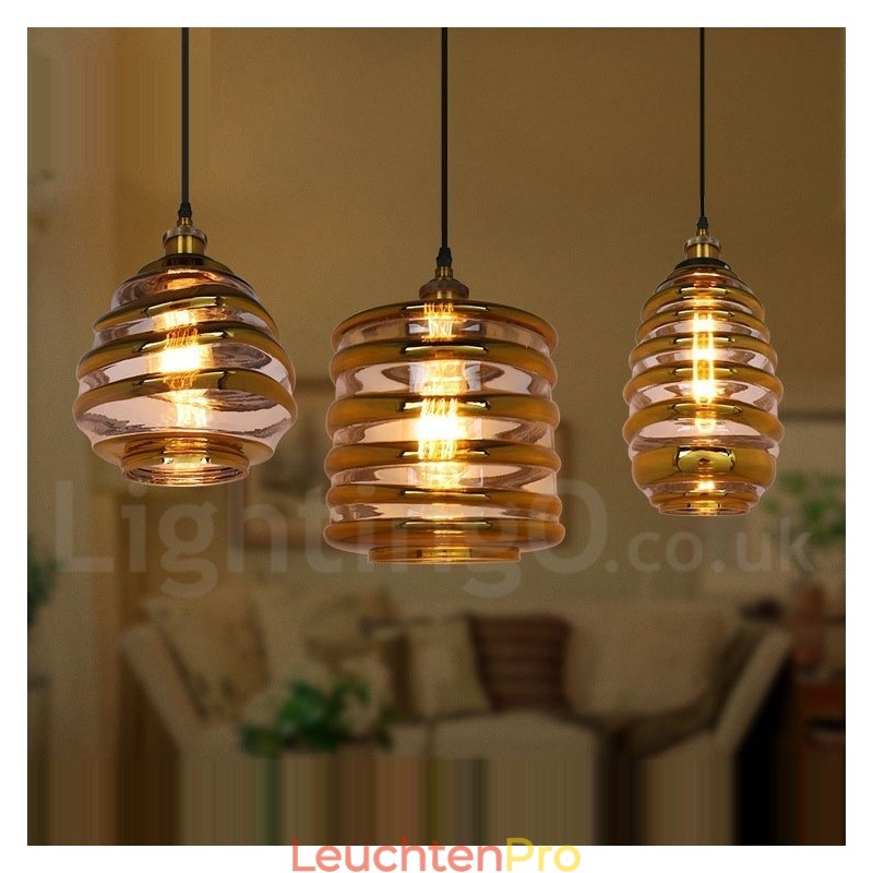 Europäische Glas Pendelleuchte Cafe Lounge Pendelleuchte