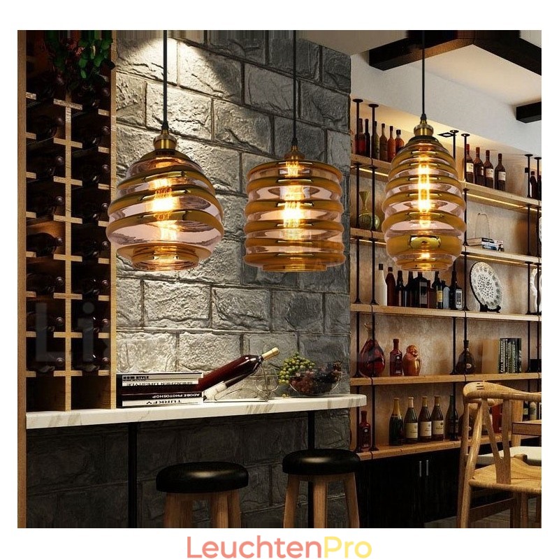 Europäische Glas Pendelleuchte Cafe Lounge Pendelleuchte
