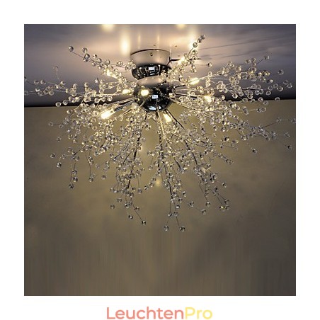 Moderner Globe Crystal Chrome Metal Kronleuchter Moderner Globe Crystal Chrome Metal Kronleuchter