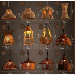 1 Licht Rustikale Lodge Pendelleuchte Cafe Hanfseil Pendelleuchte