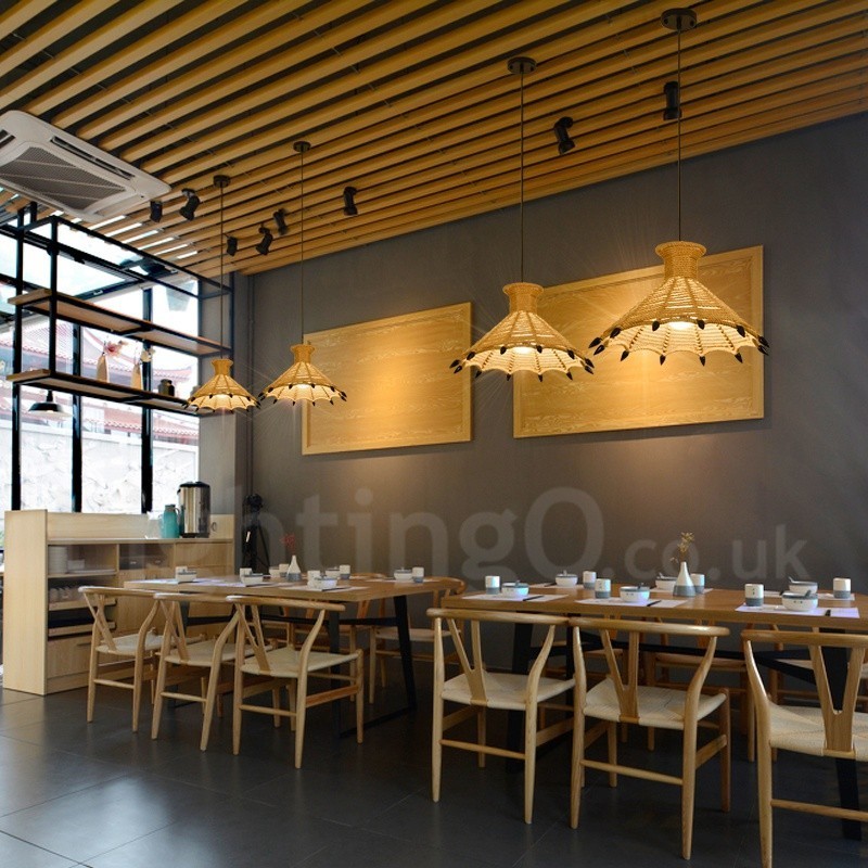 1 Licht Rustikale Lodge Pendelleuchte Cafe Hanfseil Pendelleuchte