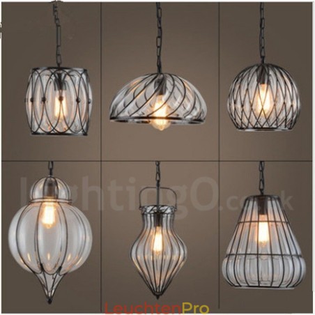1 Licht Vintage Cafe Glas Pendelleuchte Loft Pendelleuchte 1 Licht Vintage Cafe Glas Pendelleuchte Loft Pendelleuchte