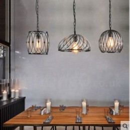 1 Licht Vintage Cafe Glas Pendelleuchte Loft Pendelleuchte