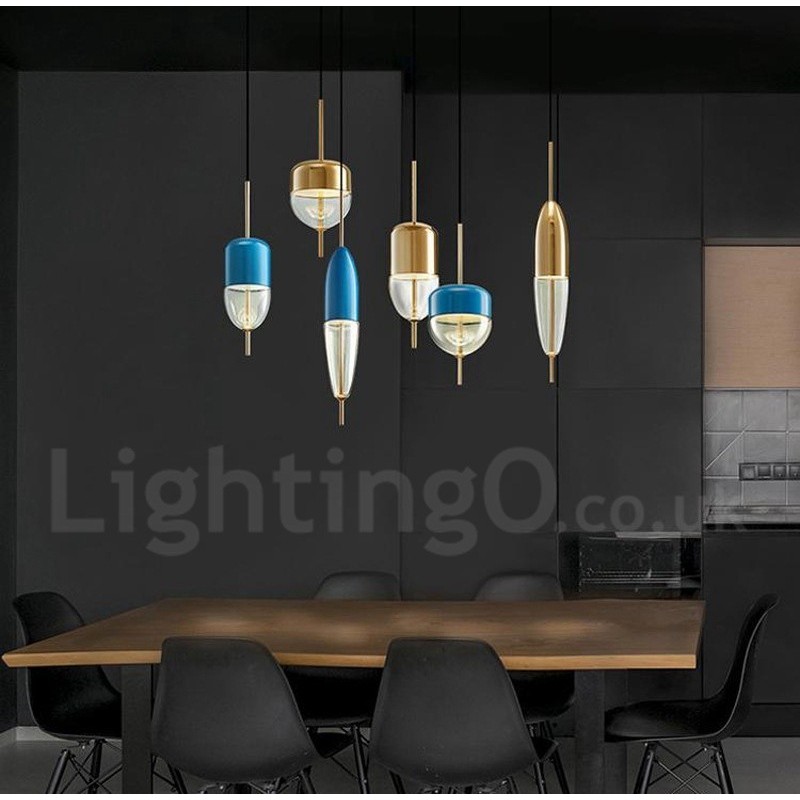 1 Licht Moderne zeitgenössische Glas Pendelleuchte
