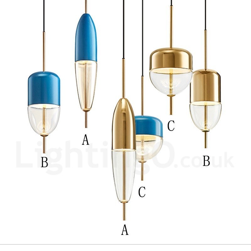 1 Licht Moderne zeitgenössische Glas Pendelleuchte