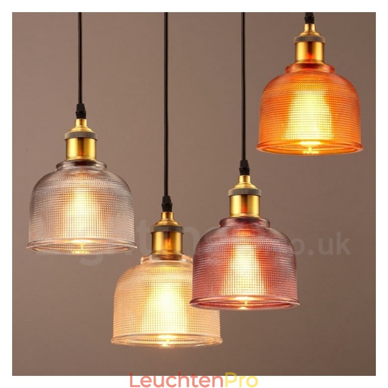 1 Licht Moderne zeitgenössische Cafe Multi Farben Glas Pendelleuchte