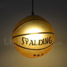 1 Licht Vintage Modern Zeitgenössische Basketball Glasschirm Pendelleuchte
