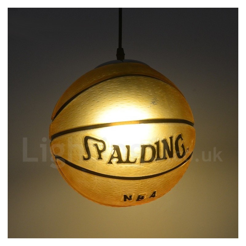 1 Licht Vintage Modern Zeitgenössische Basketball Glasschirm Pendelleuchte