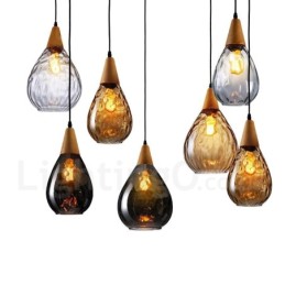 1 Licht nordischen Stil moderne zeitgenössische Glas Pendelleuchte