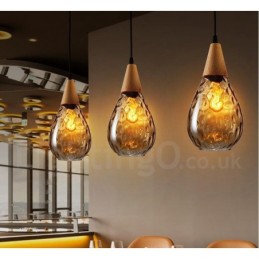 1 Licht nordischen Stil moderne zeitgenössische Glas Pendelleuchte