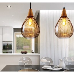 1 Licht nordischen Stil moderne zeitgenössische Glas Pendelleuchte