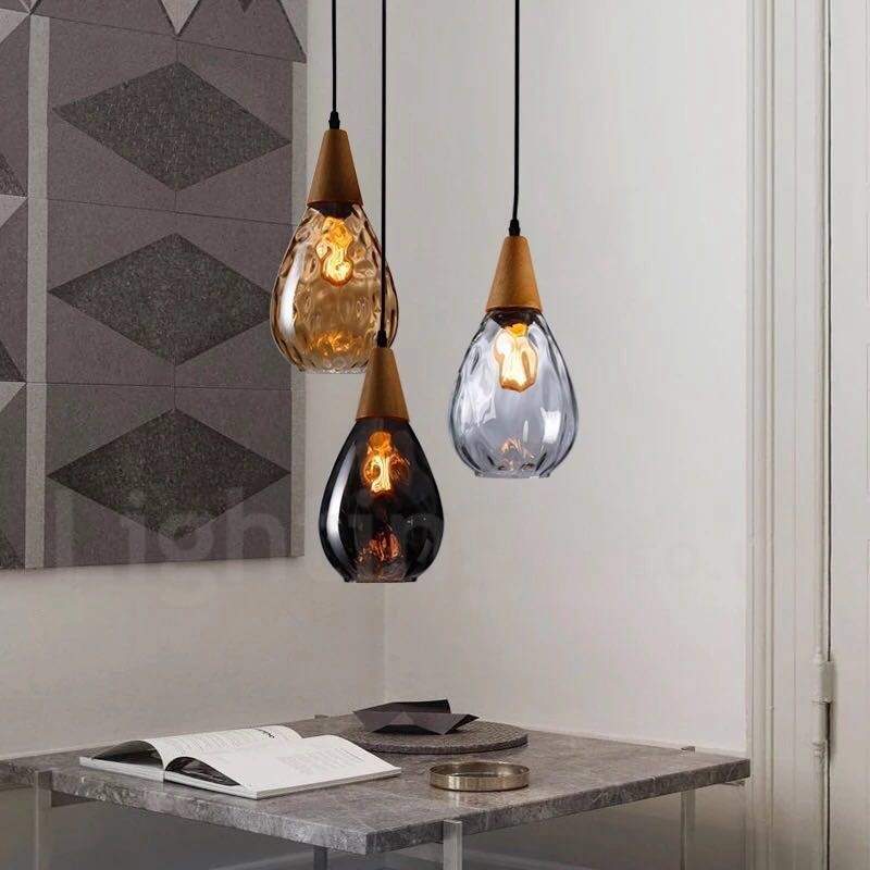 1 Licht nordischen Stil moderne zeitgenössische Glas Pendelleuchte