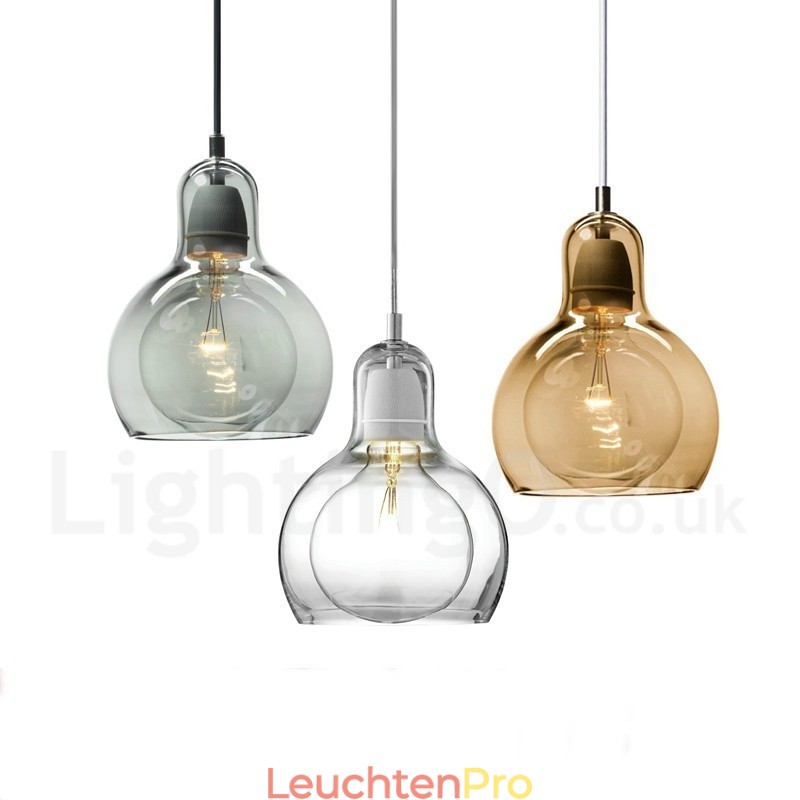 1 Licht nordischen Stil moderne zeitgenössische Glas Pendelleuchte