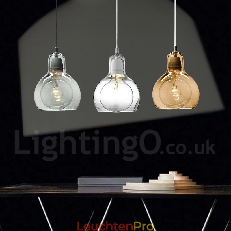 1 Licht nordischen Stil moderne zeitgenössische Glas Pendelleuchte