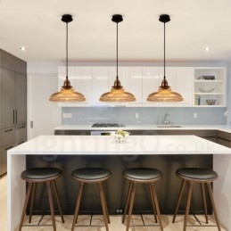 1-flammige Vintage-Pendelleuchte aus Glas