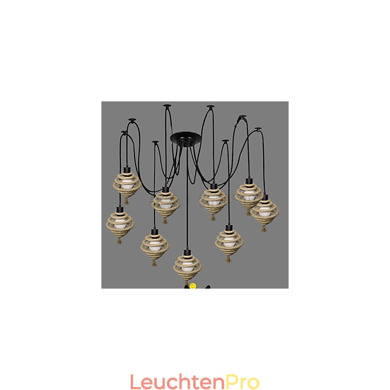 Der Nordic Country Retro Honeycomb Kronleuchter. Kronleuchterlampe. Die himmlischen Mädchen streuen Blüten.