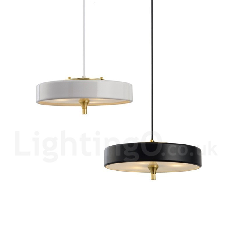 1-flammige, moderne, zeitgenössische Luxus-Pendelleuchte mit Glasschirm