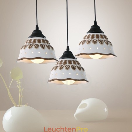 1-flammige, moderne Pendelleuchte mit Keramikschirm 1-flammige, moderne Pendelleuchte mit Keramikschirm