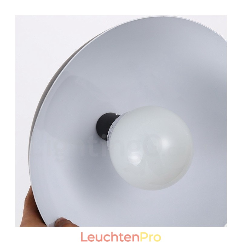 1-flammige, moderne Pendelleuchte aus Stahl mit Schirm aus Aluminiumlegierung