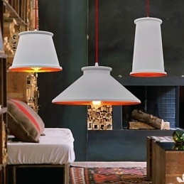 Kronleuchter im Mini-Stil, modernes zeitgenössisches Metall, 3-flammige Pendelleuchte