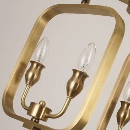 Retro Rustikaler Luxus Messing Pendelleuchte Kronleuchter