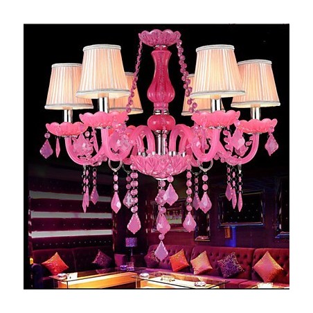 Kaffeelampe Projektlicht Kerze Kristall Hängelampe Rosa A Kaffeelampe Projektlicht Kerze Kristall Hängelampe Rosa A