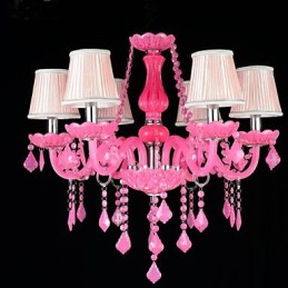 Kaffeelampe Projektlicht Kerze Kristall Hängelampe Rosa A