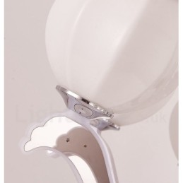 6-flammige, moderne, luxuriöse Pendelleuchte mit Glasschirm