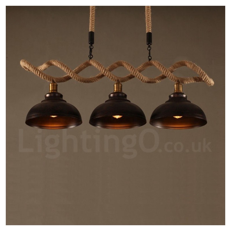 3-flammige Pendelleuchte Deckenlampe