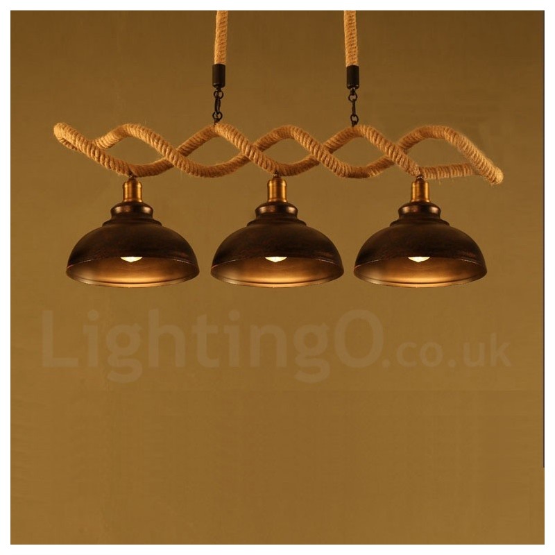 3-flammige Pendelleuchte Deckenlampe