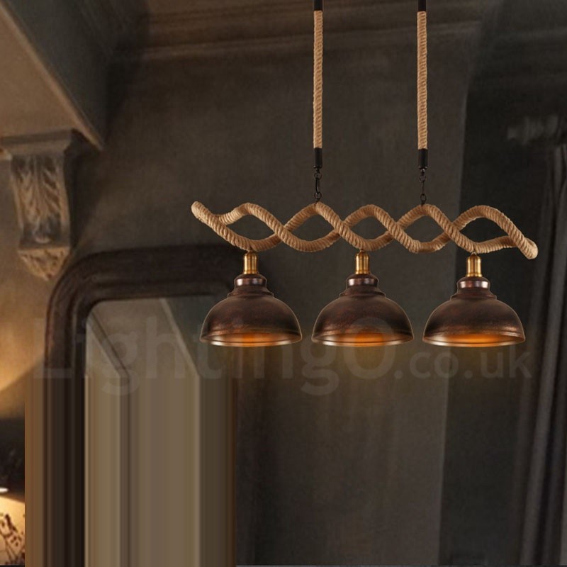 3-flammige Pendelleuchte Deckenlampe