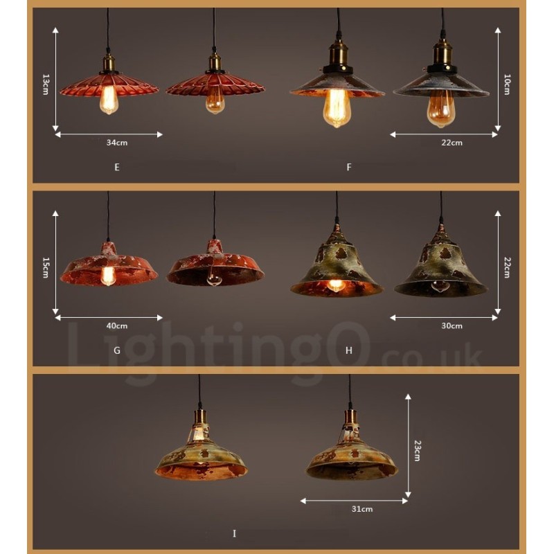 1 Licht Rustikale Lodge Retro Vintage Pendelleuchte Loft
