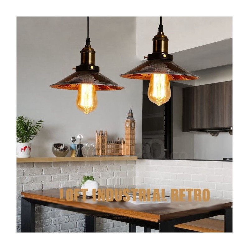 1 Licht Rustikale Lodge Retro Vintage Pendelleuchte Loft
