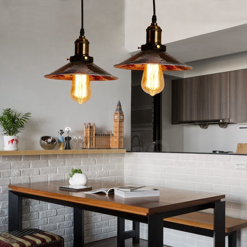 1 Licht Rustikale Lodge Retro Vintage Pendelleuchte Loft