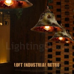 1 Licht Rustikale Lodge Retro Vintage Pendelleuchte Loft