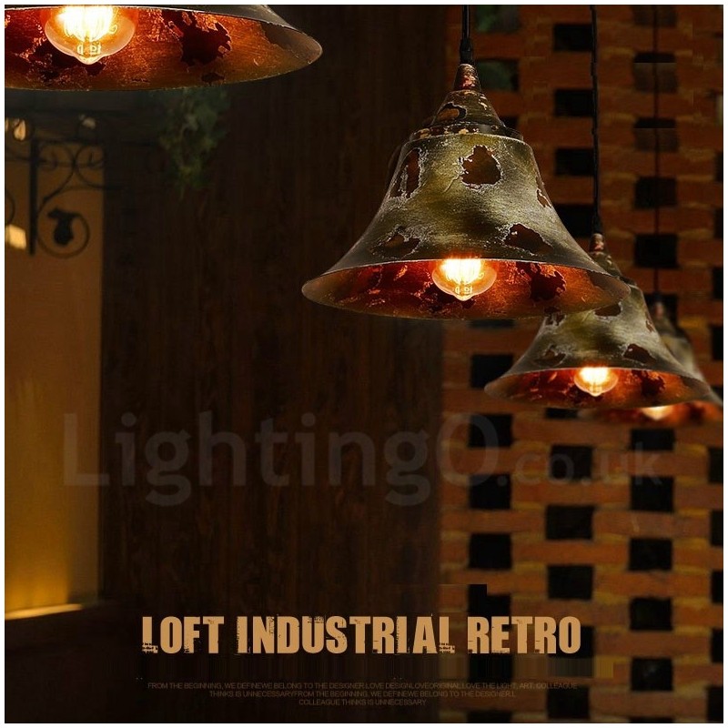 1 Licht Rustikale Lodge Retro Vintage Pendelleuchte Loft
