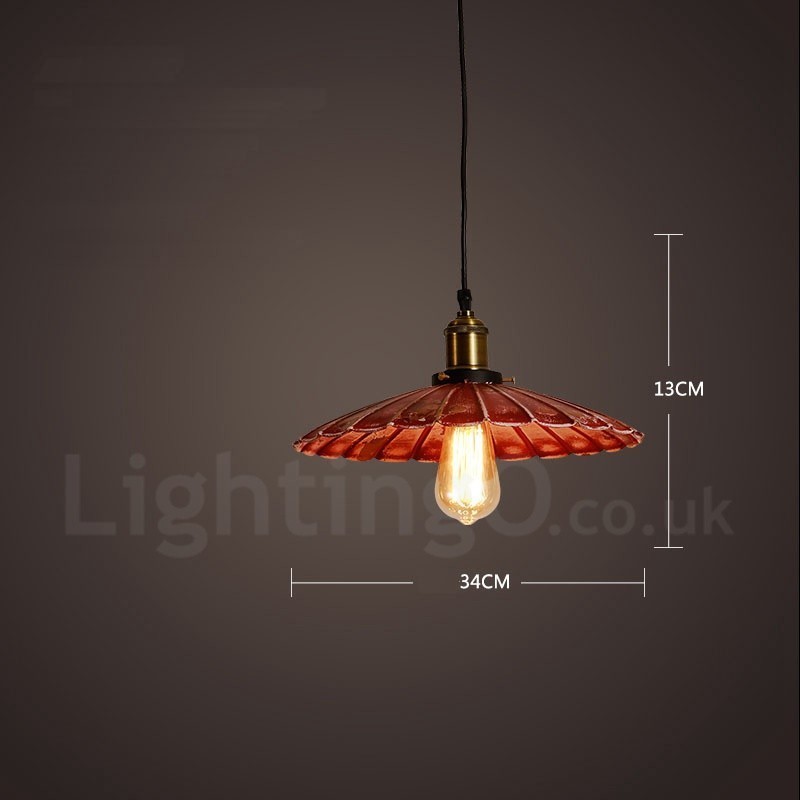 1 Licht Rustikale Lodge Retro Vintage Pendelleuchte Loft