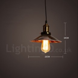 1 Licht Rustikale Lodge Retro Vintage Pendelleuchte Loft