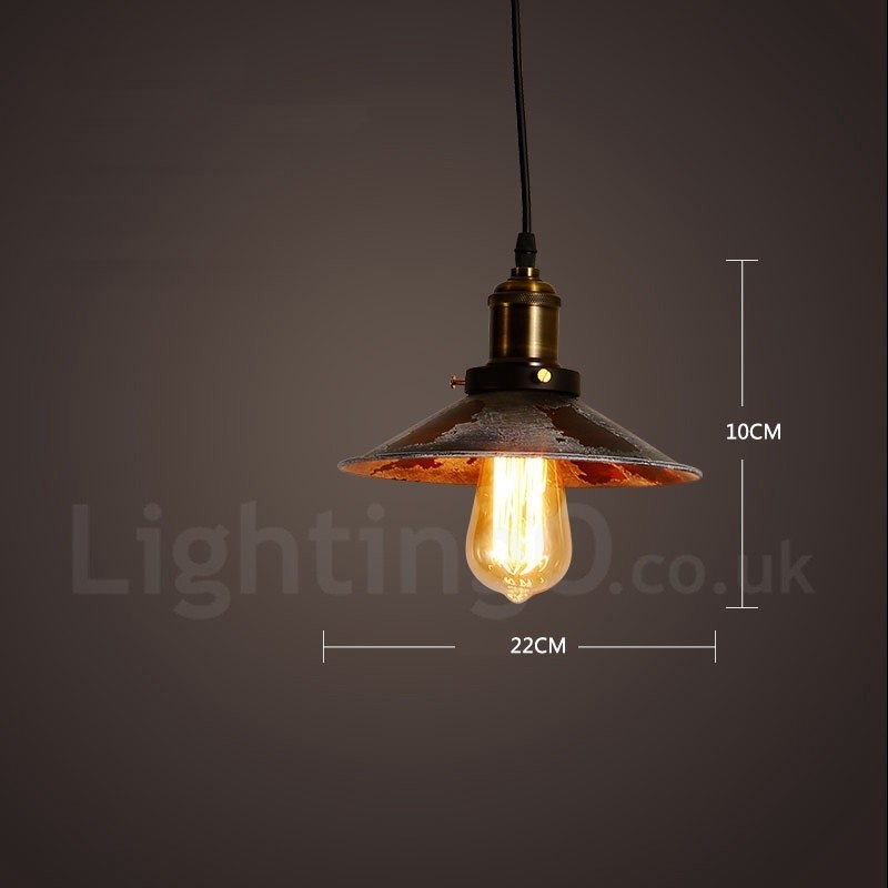 1 Licht Rustikale Lodge Retro Vintage Pendelleuchte Loft