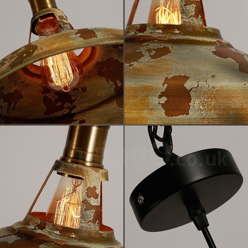 1 Licht Rustikale Lodge Retro Vintage Pendelleuchte Loft